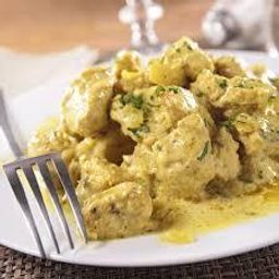  Minced Chicken with Mustard Sauce