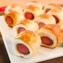 Potato Rolls with Cold Sausage