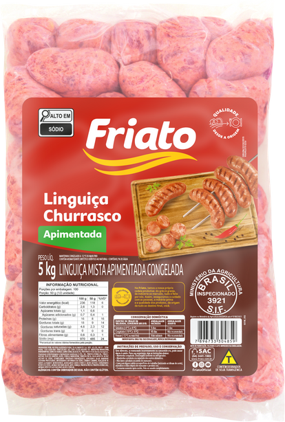 Linguiça Churrasco Apimentada (5kg)