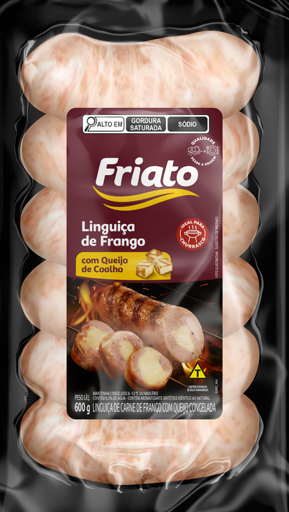 Linguiça de Frango com Queijo de Coalho