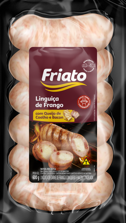 Linguiça de Frango com Queijo de Coalho e Bacon