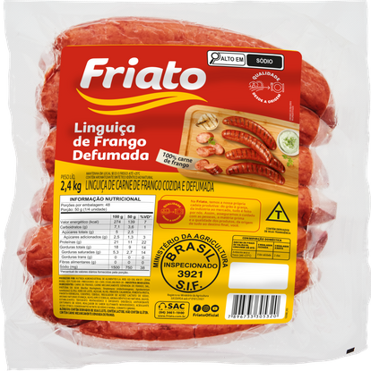 Linguiça de Frango Defumada (2,4kg)