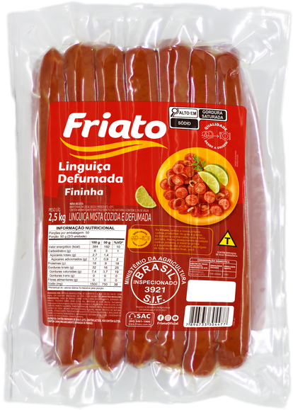 Linguiça Defumada Fininha (2,5kg)