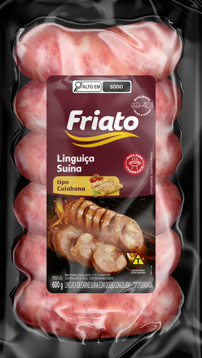 Linguiça Suína tipo Cuiabana