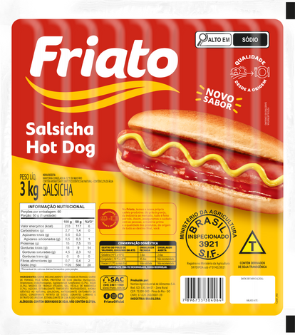 Salsicha Hot Dog (3kg)