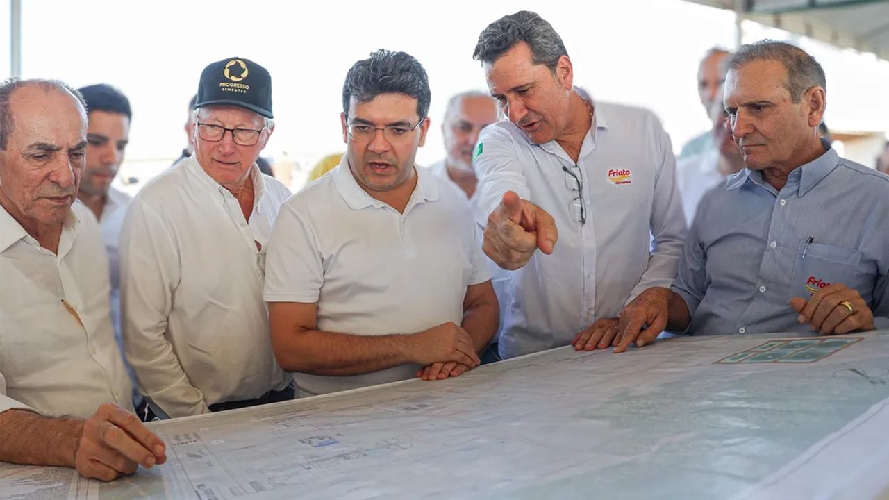 Lançamento da pedra fundamental da Nutriza Nordeste S/A 